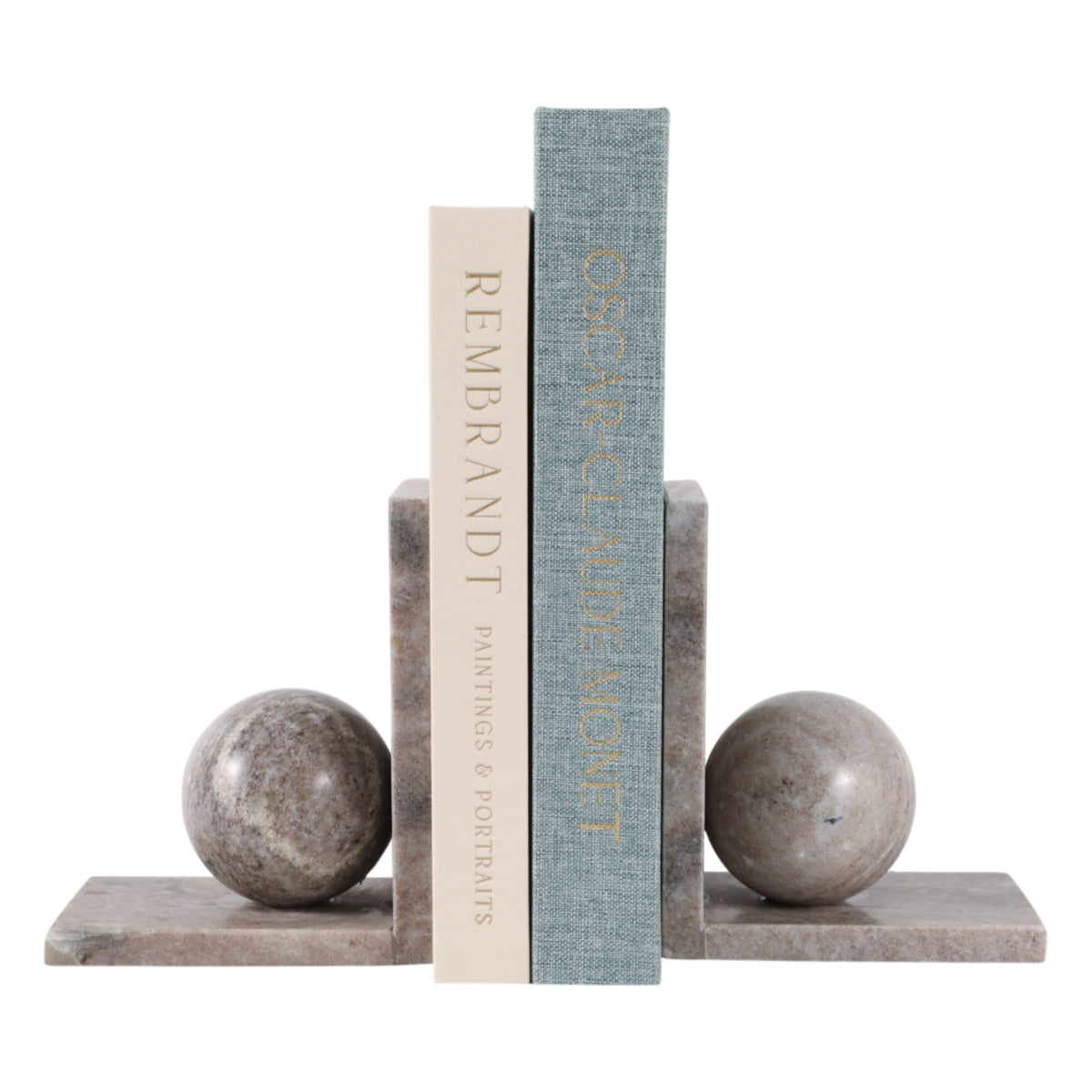 Elmo Tan Morchana Ball on Base Bookends (Set of 2)