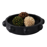 Oro Fino Black Large Hobnail Bowl