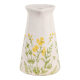 Linnie Ivory/Green Flower Field Pitcher