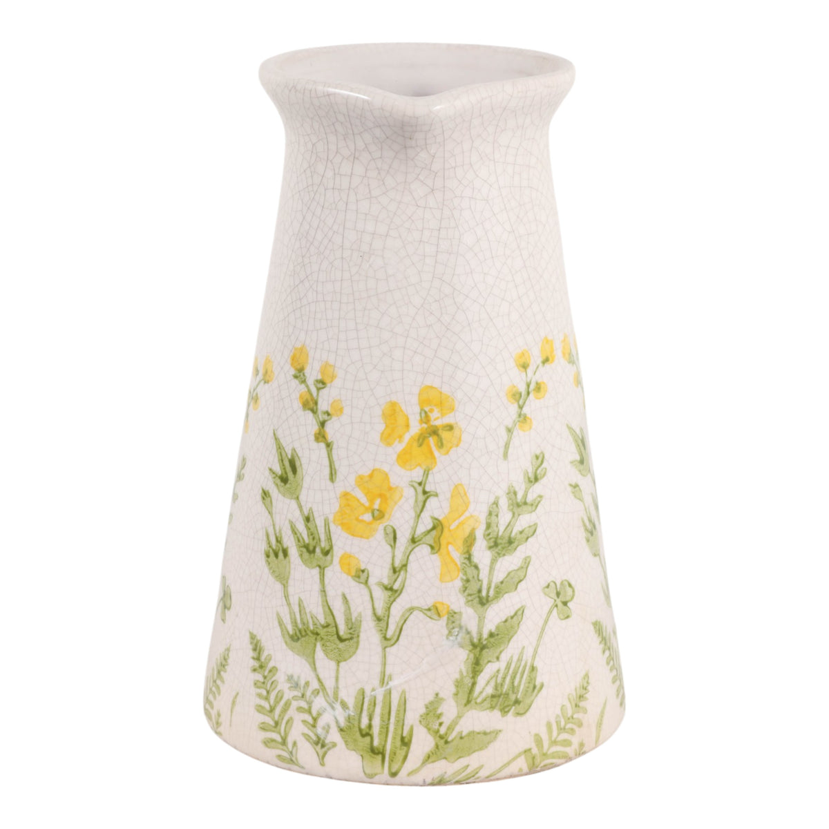 Linnie Ivory/Green Flower Field Pitcher