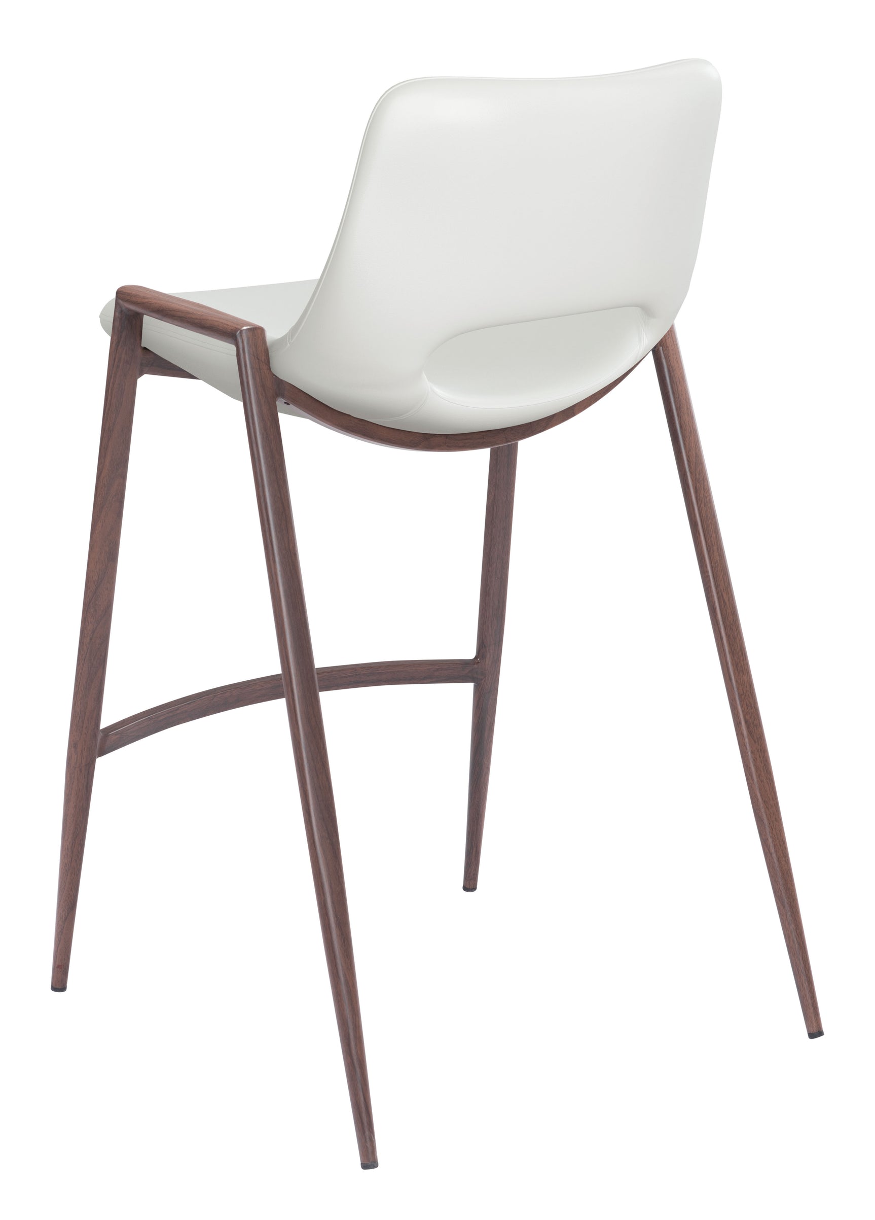 Desi White & Walnut Counter Stool (Set of 2)