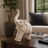 Wilmar White Small Elephant Figurine