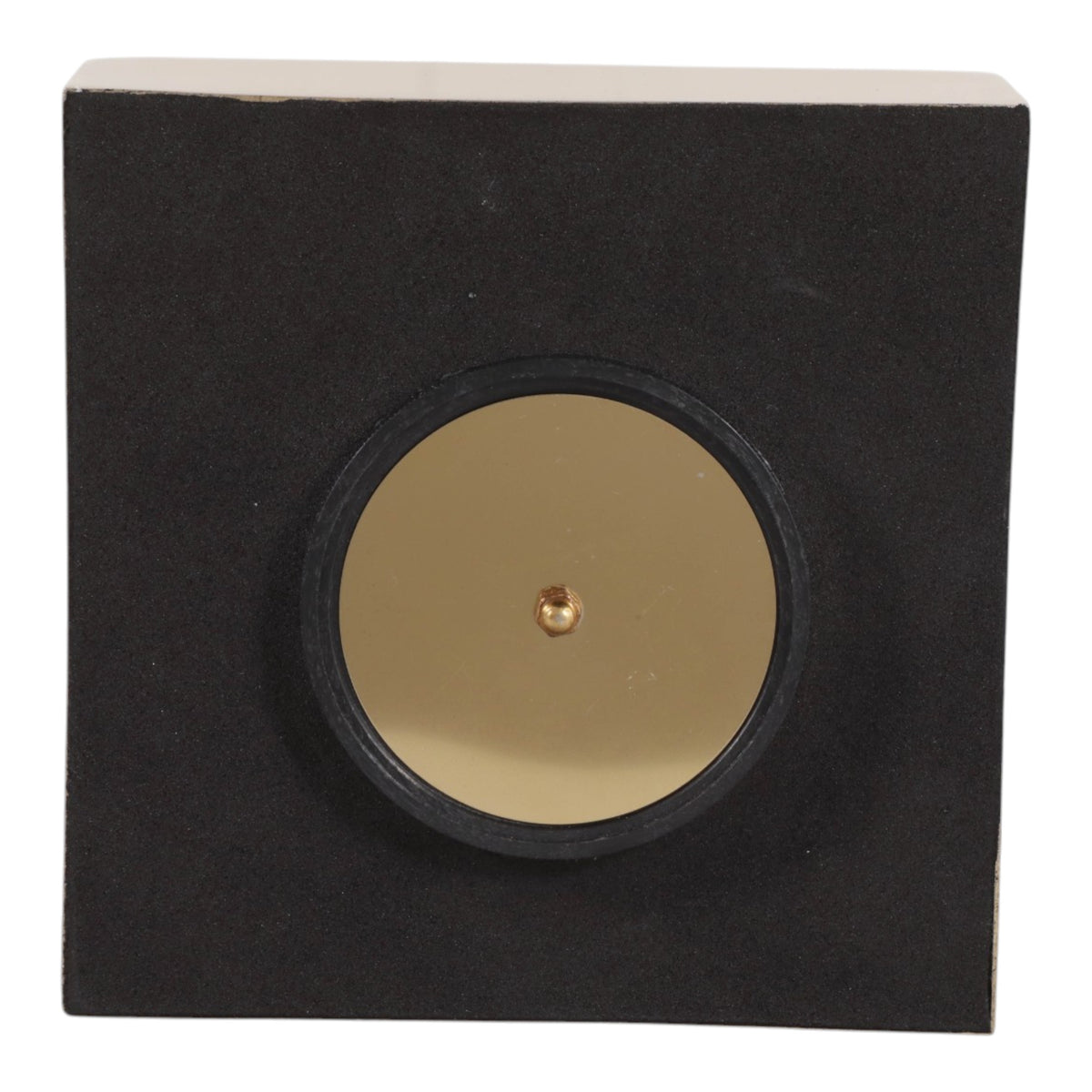 Pitco Black/Silver/Gold Metal Table Clock