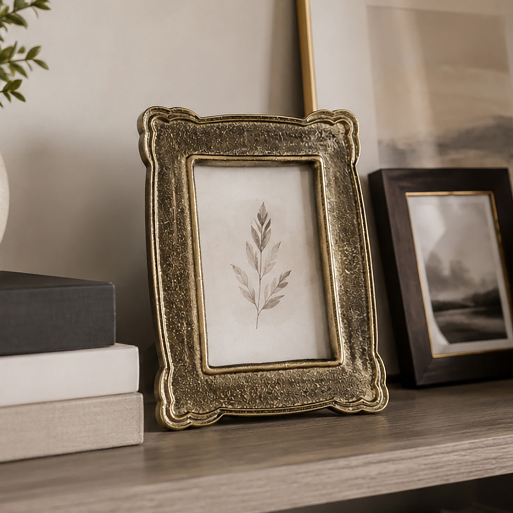 Oakdale Gold Large Metal Photo Frame