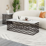 Duchess White & Antique Bronze Coffee Table