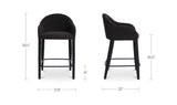 Meyers Black Counter Stool