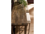 Birchaven Dark Gray/Smoked Gold/Yukon Sand Console w/ Stools