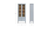 Hannah Blue Tall Cabinet