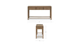 Evermore Natural Console Table Brown