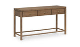 Evermore Natural Console Table Brown