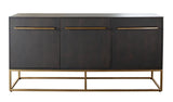 Encore Grey Oak Metal Sideboard - Ornate Home