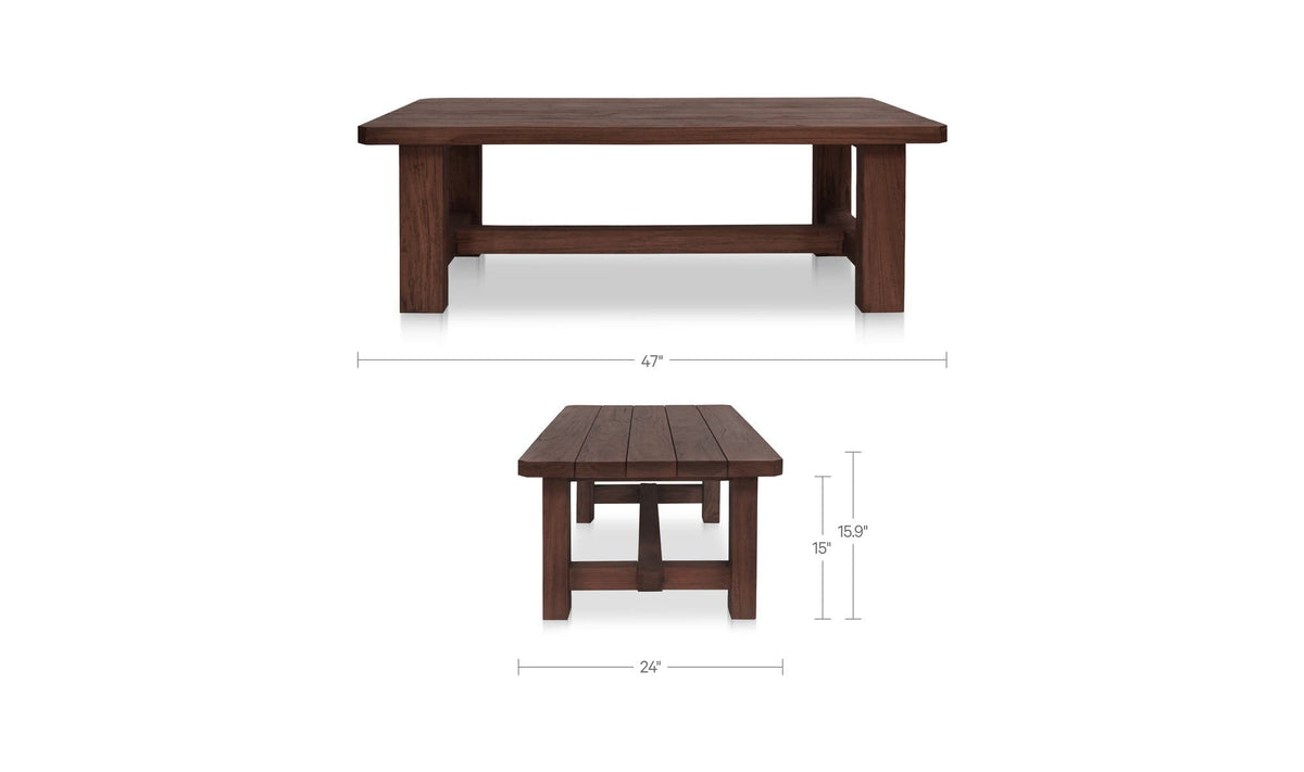 Marcus Brown Outdoor Coffee Table
