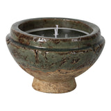 Lakehead Green/Brown Moco Bamboo Candle