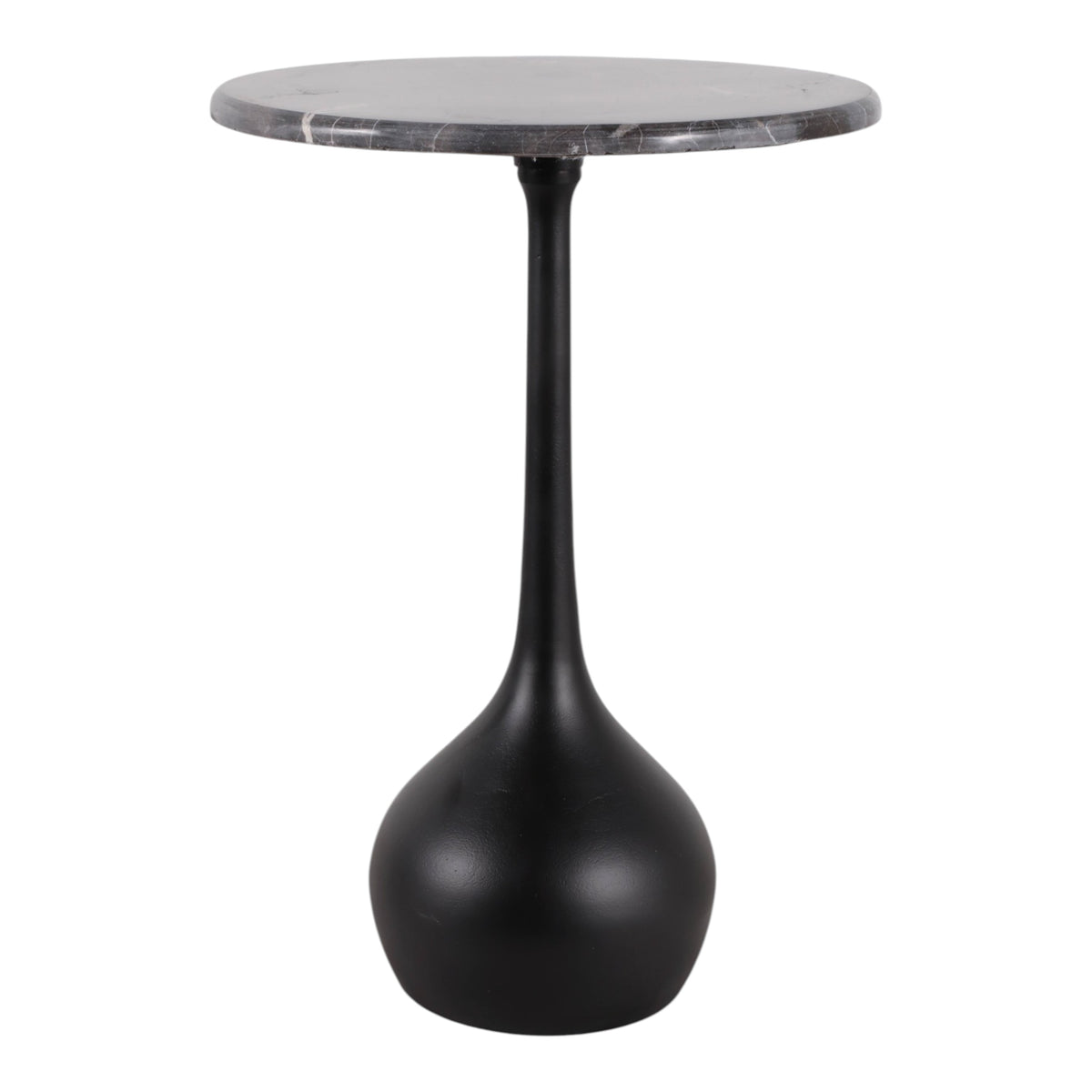 Valeport Brown/Black Marble Accent Table with Ball Base