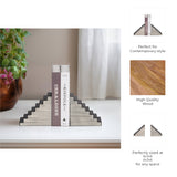 Ockenden Black/White Striped Steps Bookends (Set of 2)