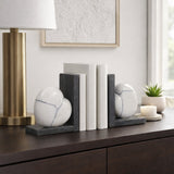 Pagewell White/Black Bookends (Set of 2)