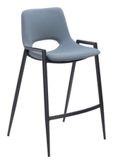 Desi Azure Gray Counter Stool (Set of 2)
