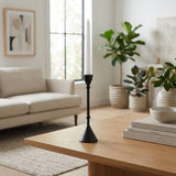 Grayson Black Large Modern Dot Taper Holder
