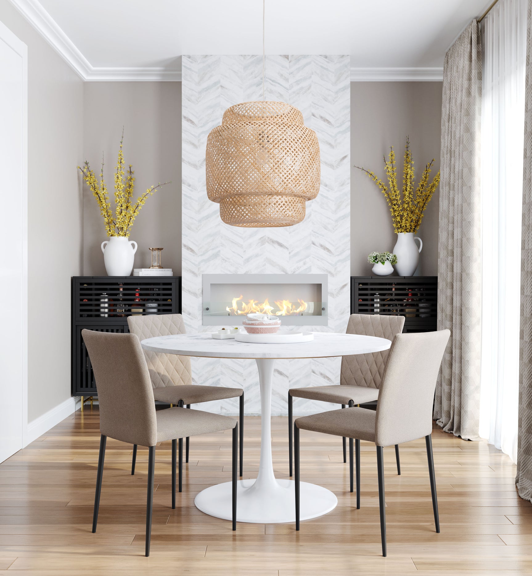 Finch Natural Ceiling Lamp