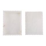 Meridian White Ribbed Alabaster Box