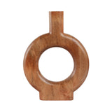 Draperwell Natural Donut Shaped Wood Vase