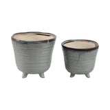 Rexdale Blue Planters (Set of 2)