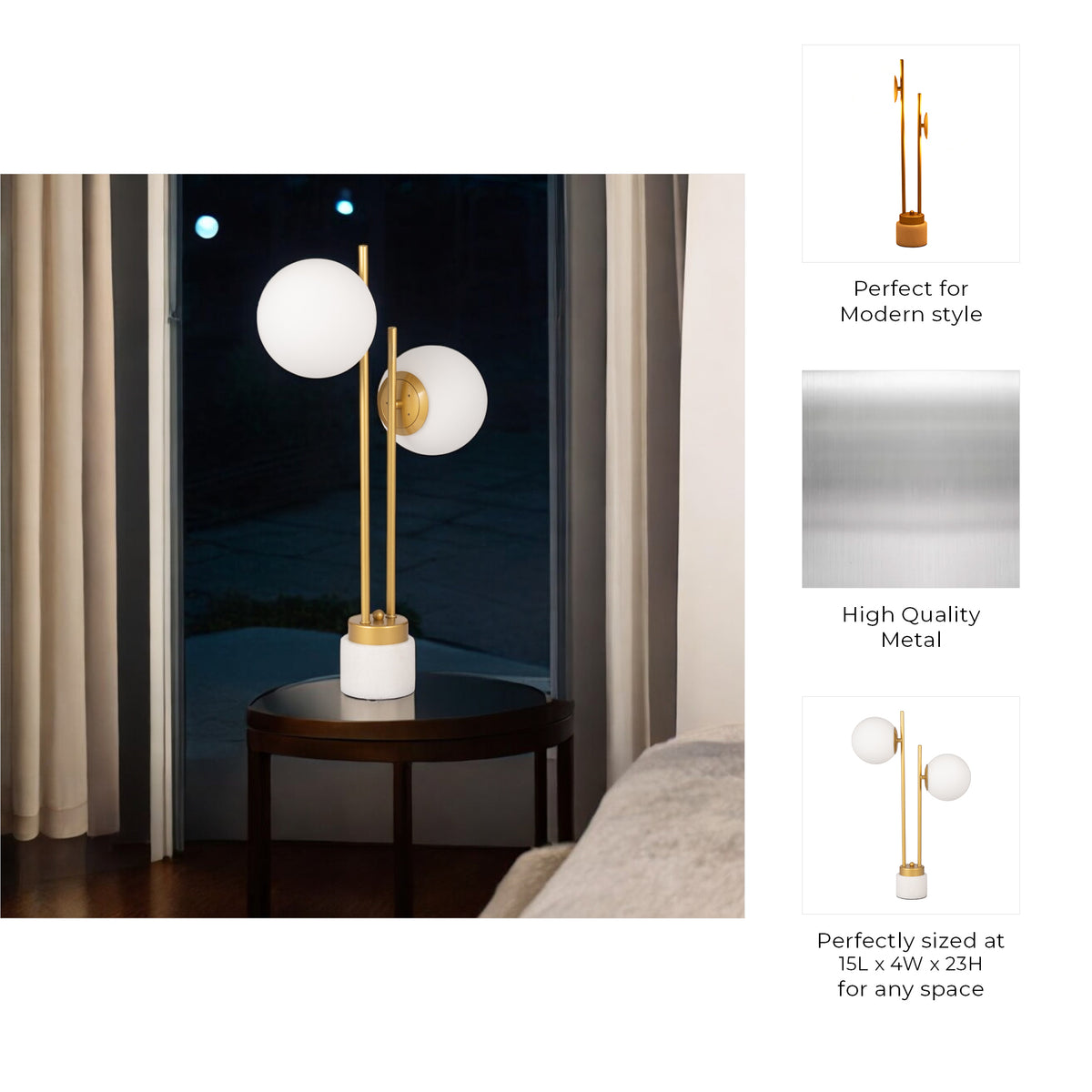 Reganwell Gold Lamp