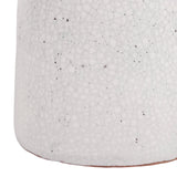 Bethune White Large Crackle Traditional Pillar Holder