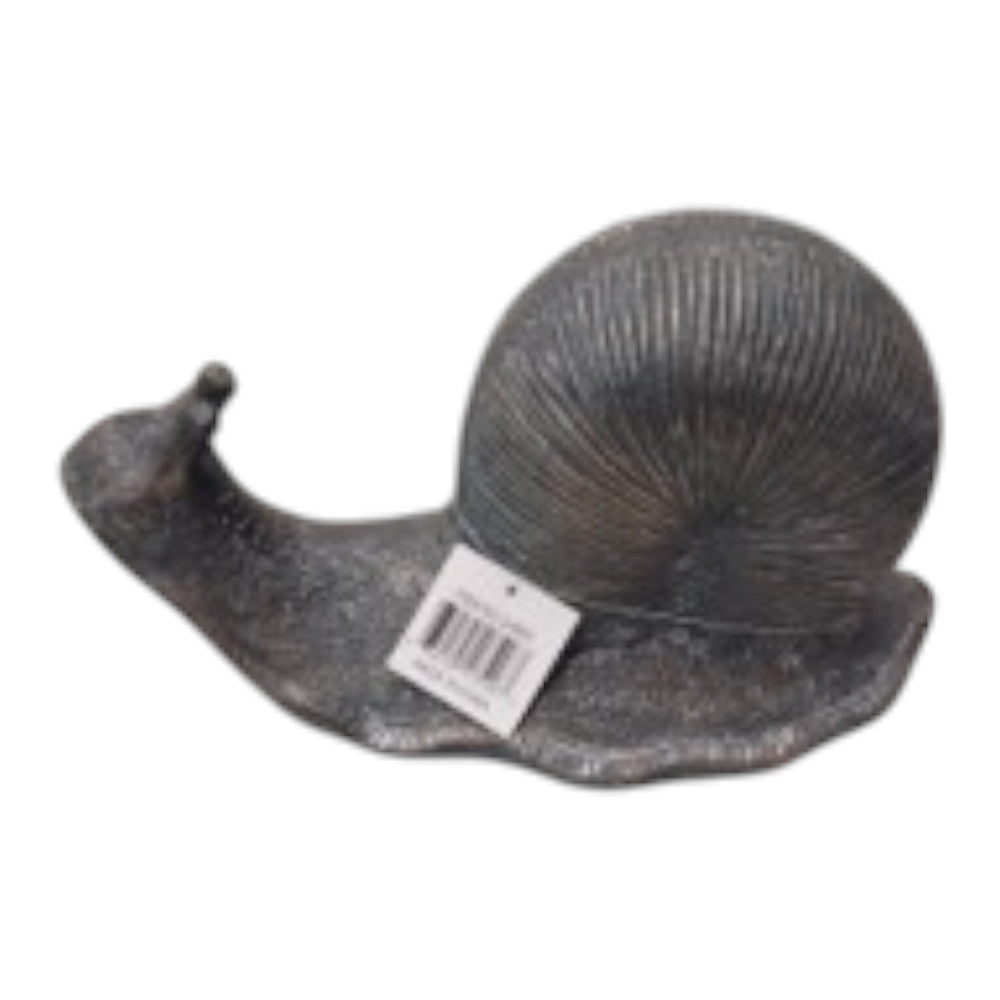 Snow Bend Gray Resin Snail Pewter