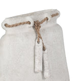Gerber White Ecomix Vase with Jute Detail