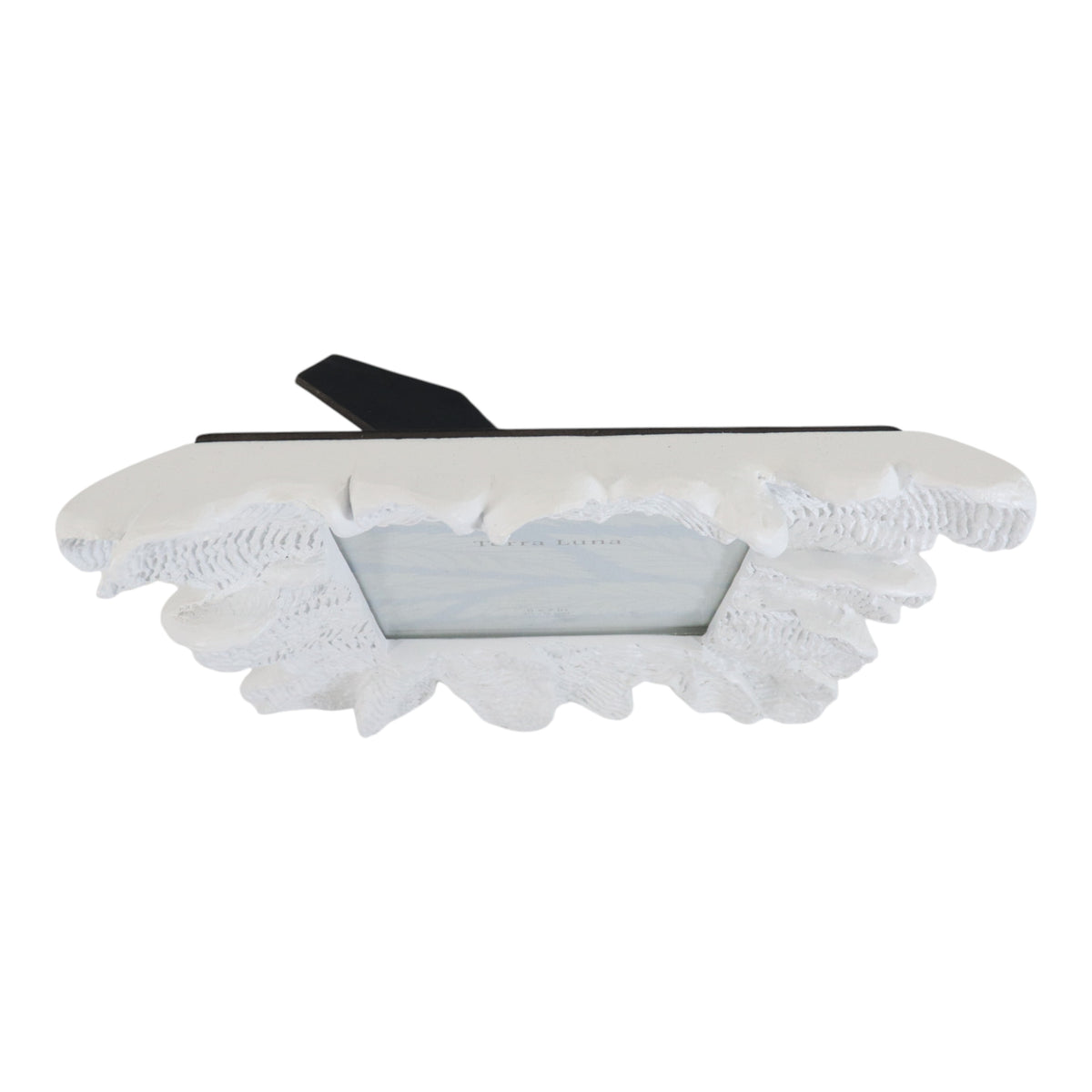 Trinidad White Large Resin Photo Frame with Coral Wave