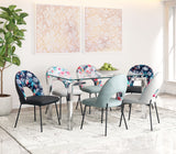 Torrey Gray Dining Chair (Set of 2) Multicolor Print &