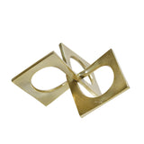 Wheatland Gold Metal Linked Square Decor