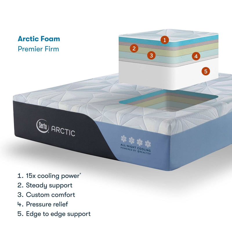 Serta Arctic Premier Foam Mattress 14.5" / Firm - Ornate Home