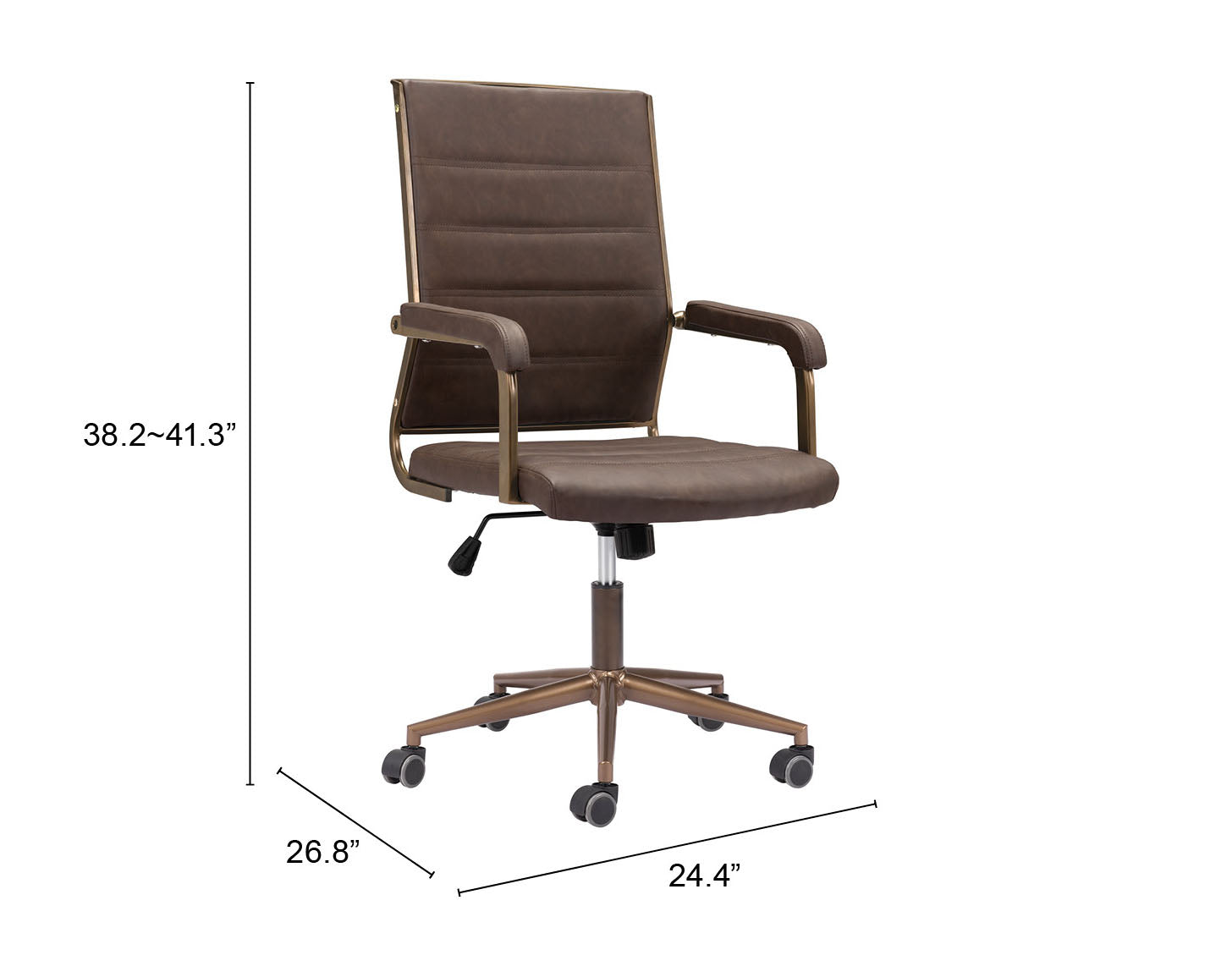Auction Espresso Office Chair