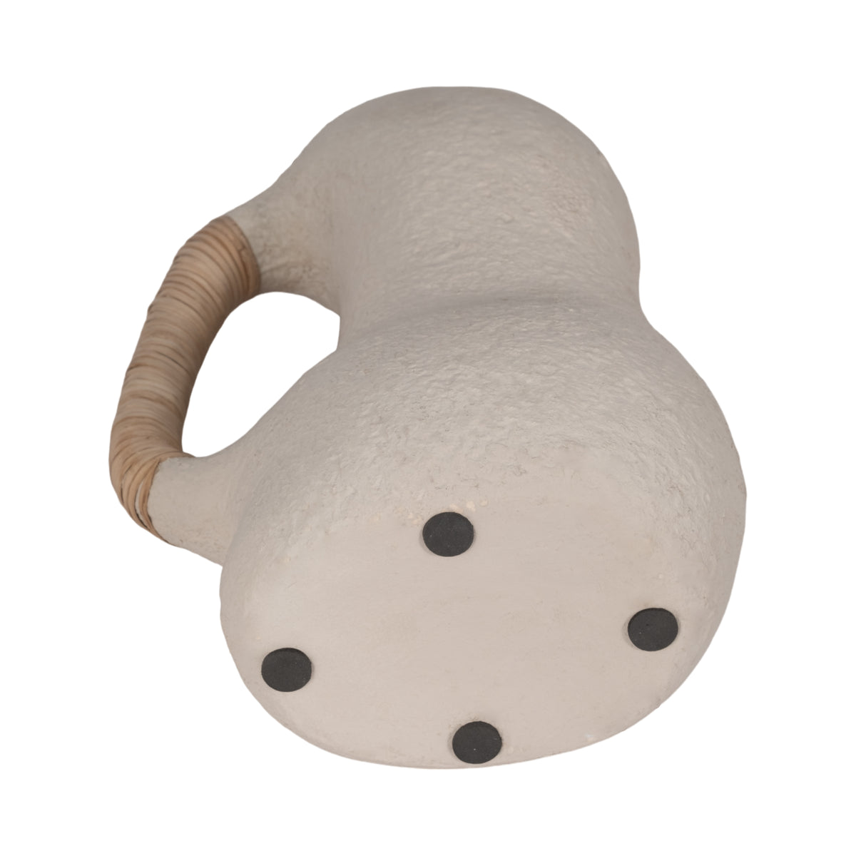 Elk Ivory Ecomix Organic Vase with Caning