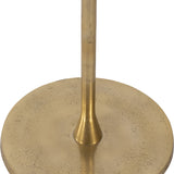 Goat Rock Gold/White Metal Round Drink Table