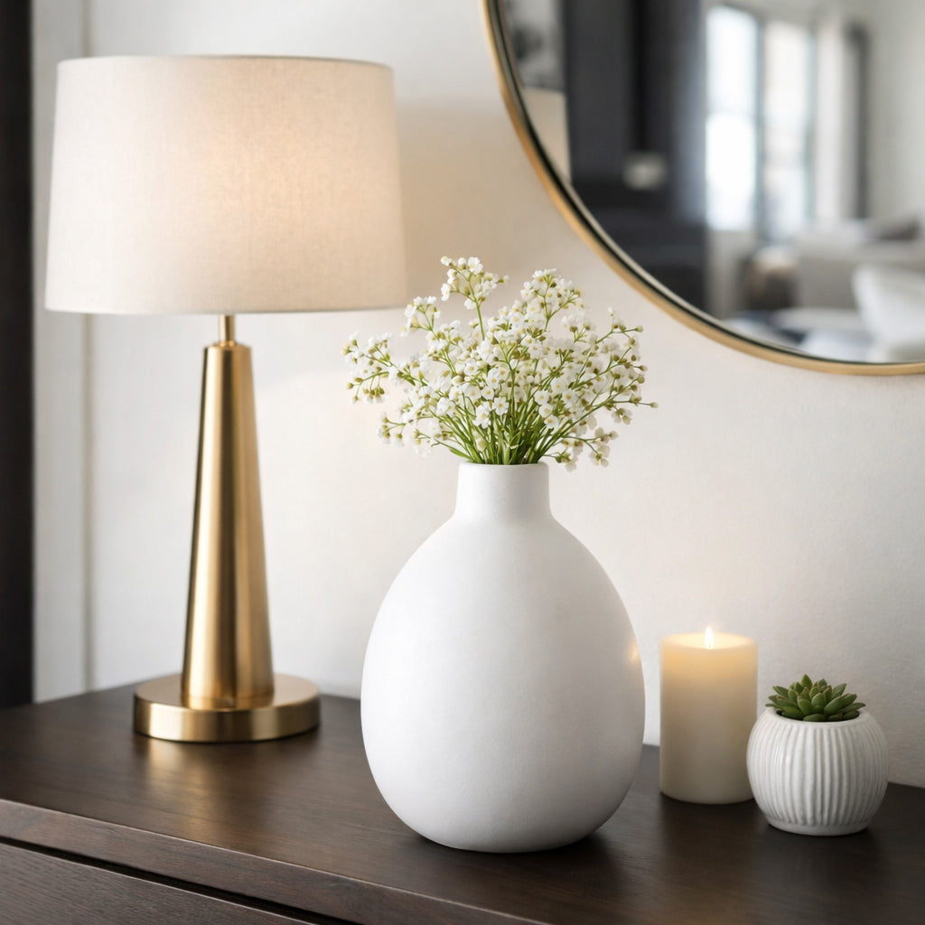 Duttonside White Small Vase