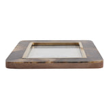 Romoland Brown/Gold Large Brass Border Tortoise Look Photo Frame