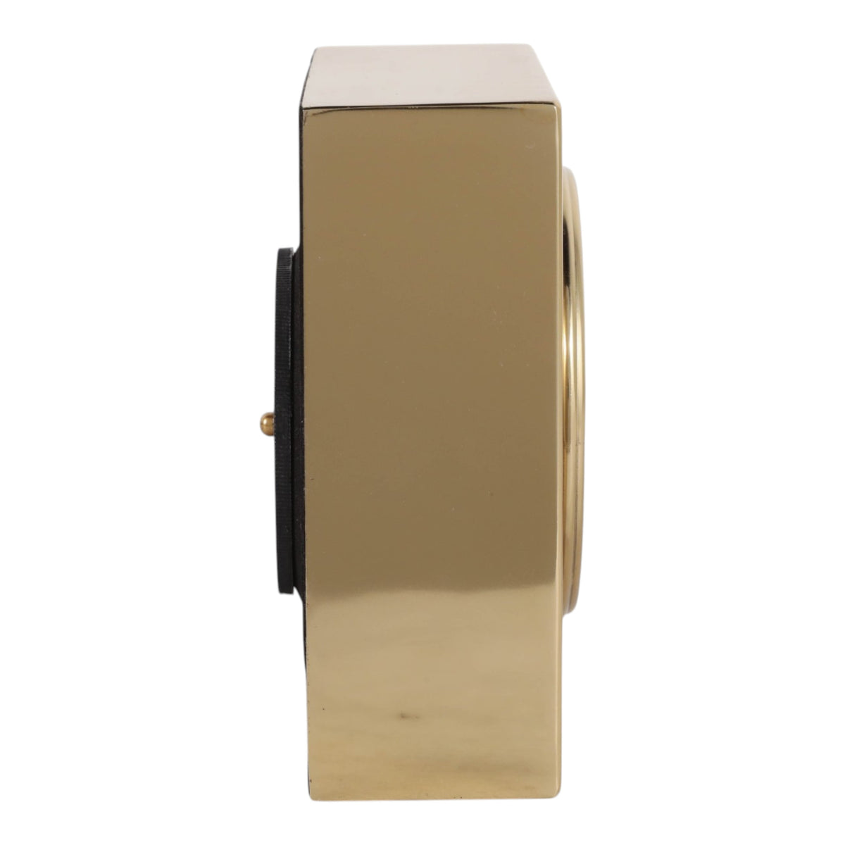 Pitco Black/Silver/Gold Metal Table Clock