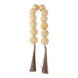 Palmerhaven Ivory Swirled Resin Beaded Garland