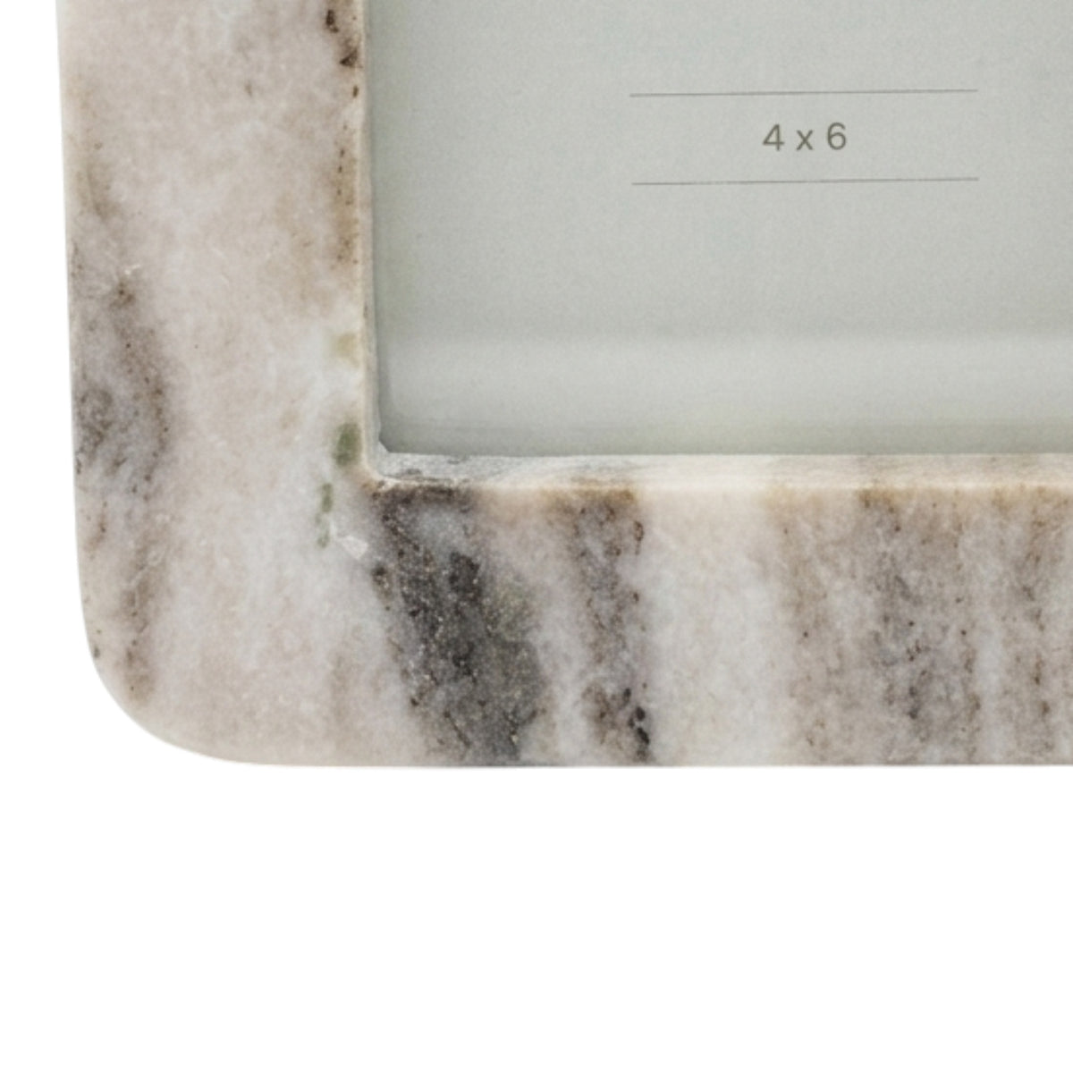 Cragmont Beige/White Small Marble 2 Tone Horiz Photo Frame