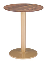 Alto Brown & Gold Bistro Table