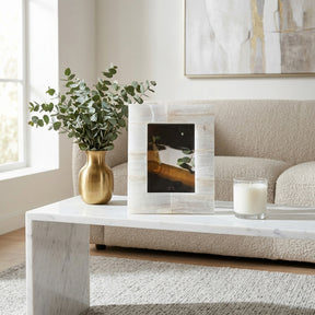 Coniston White 5x7 Selenite Photo Frame