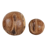 Worswick Natural Teak Root Orbs (Set of 2)