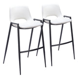 Desi White Barstool (Set of 2)
