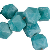 Bayview Blue Geo Carved Bead Garland