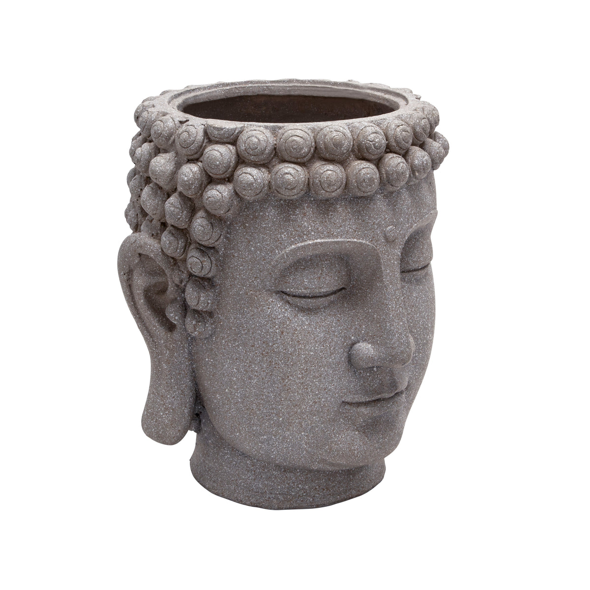 Port Costa Gray Buddha Head Planter