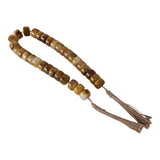 Kellershaw Brown Cylinder Resin Beaded Garland