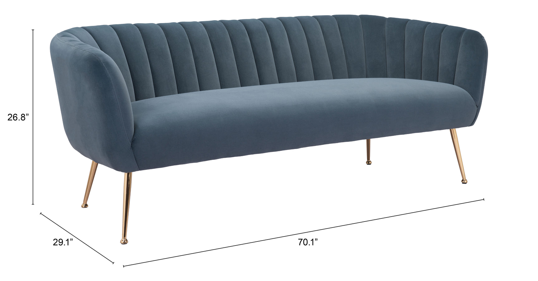 Deco Gray Sofa